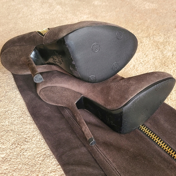 ❤️ Giuseppe Zanotti Vera OTK flan suede boots 37.5 - Picture 5 of 9